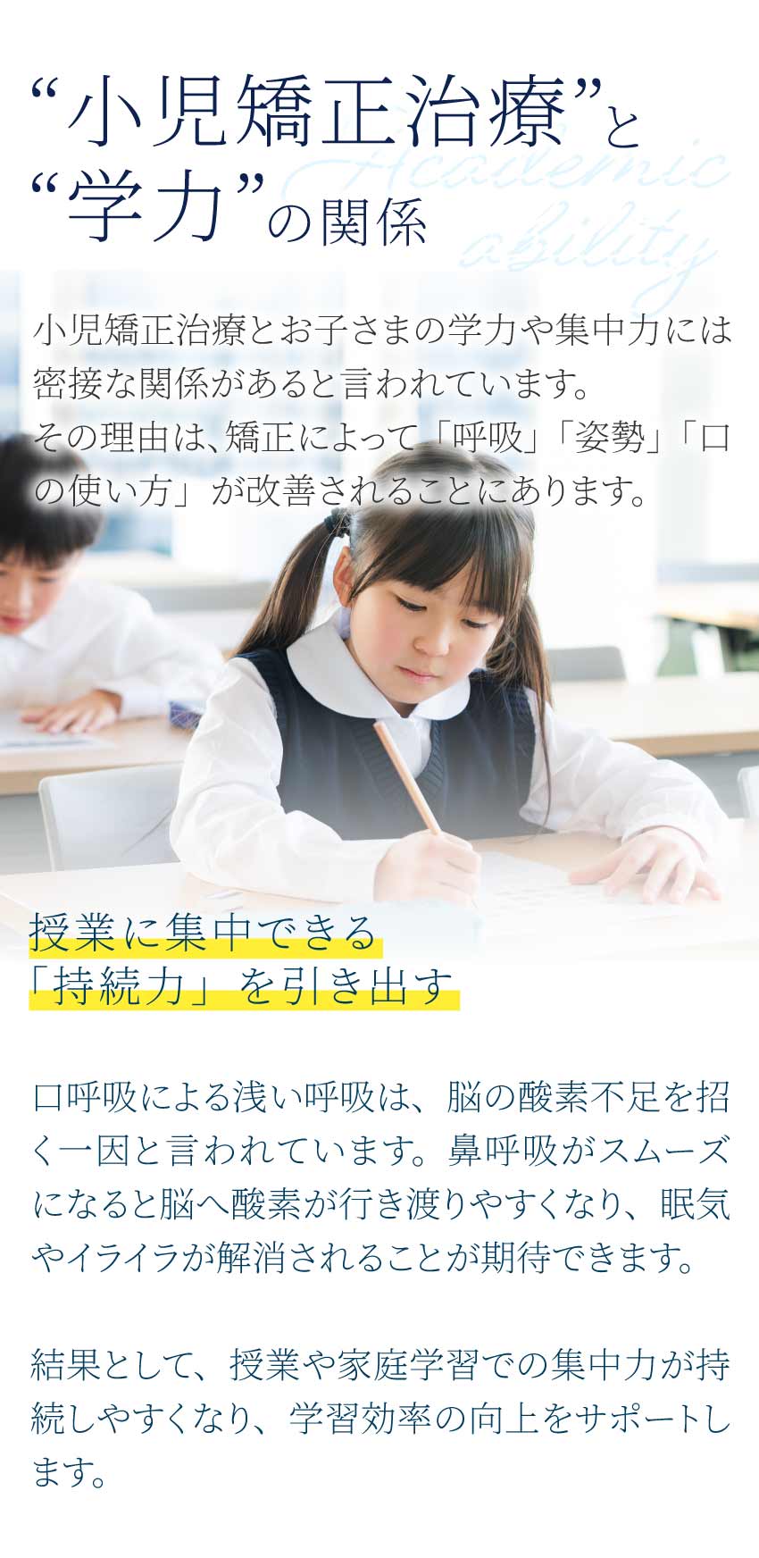 小児矯正治療と学力の関係1（スマホ）